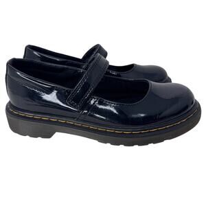 Dr. Martens Maccy Mary Jane Shoes Kids 2 Black Patent Leather Air Cushioned Sole